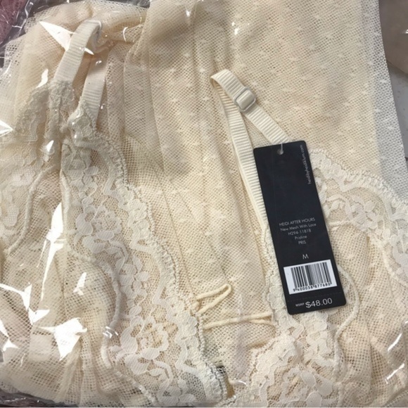 Heidi by Heidi Klum Dotted-Mesh Babydoll size medium - Picture 2 of 3